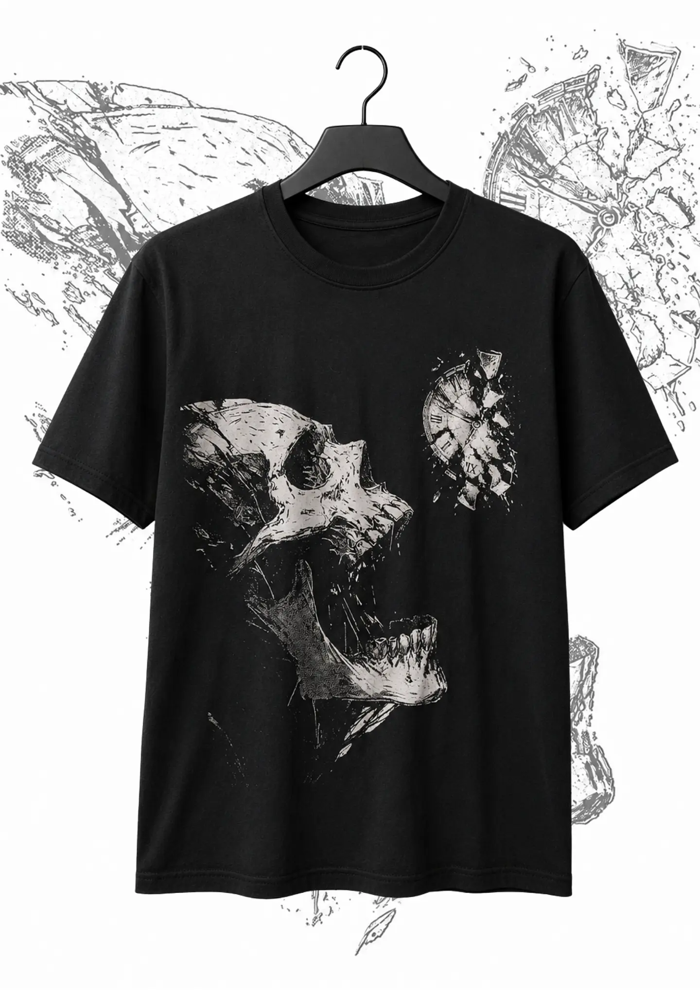 Polera memento mori Negro 1