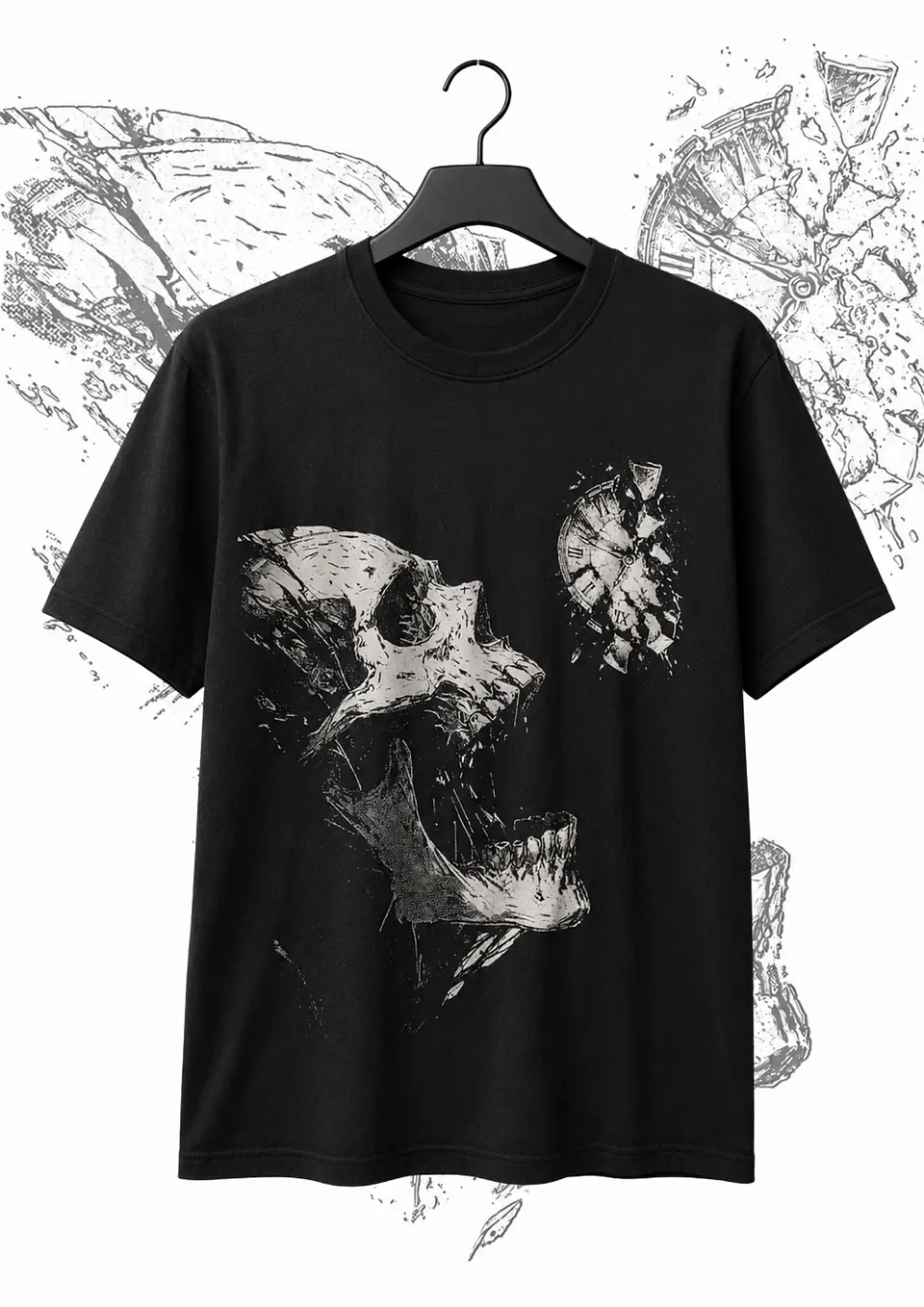 Polera memento mori Negro 1