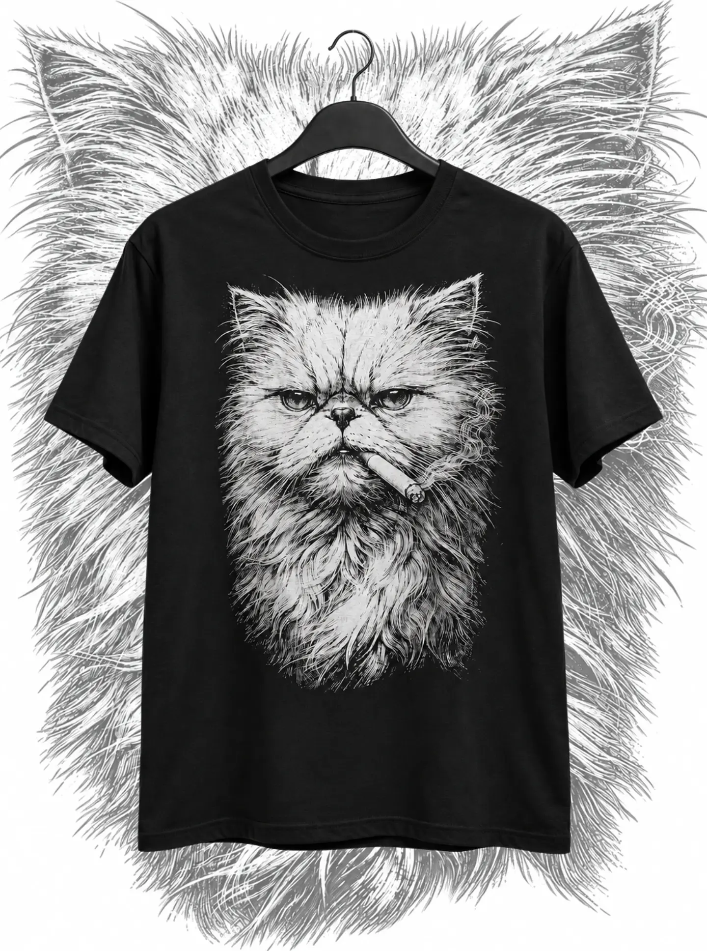 Polera Bad Cat Negro 1