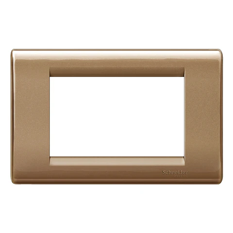 Placa modular Clasic Habit-21 3 módulos con soporte - Bronce