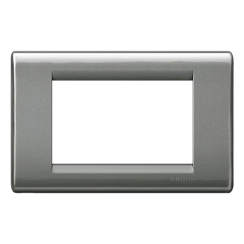 Placa modular Clasic Habit 21 3 módulos con soporte - Mercurio