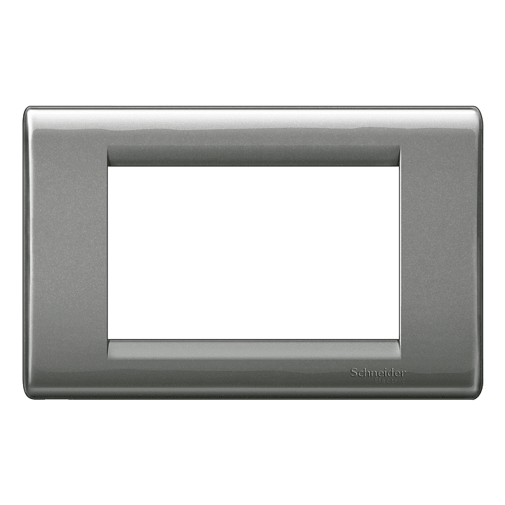 Placa modular Clasic Habit 21 3 módulos con soporte - Mercurio 1