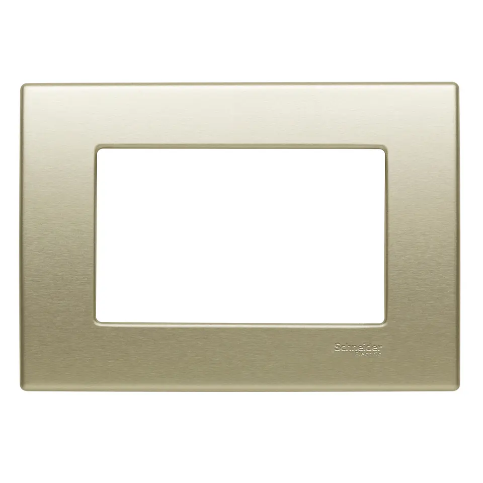 Placa modular Technik Habit-21 3 módulo con soporte - Titanio 1