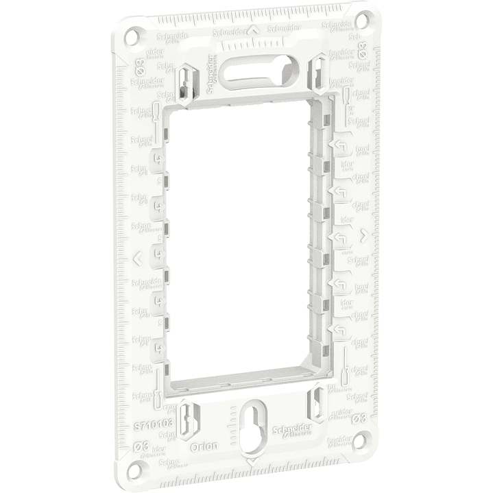 Soporte para placa modular Orion 3 módulos - Blanco 1