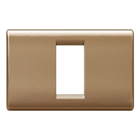 Placa modular Clasic Habit-21 1 módulo con soporte - Bronce