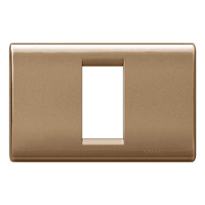 Placa modular Clasic Habit-21 1 módulo con soporte - Bronce 1