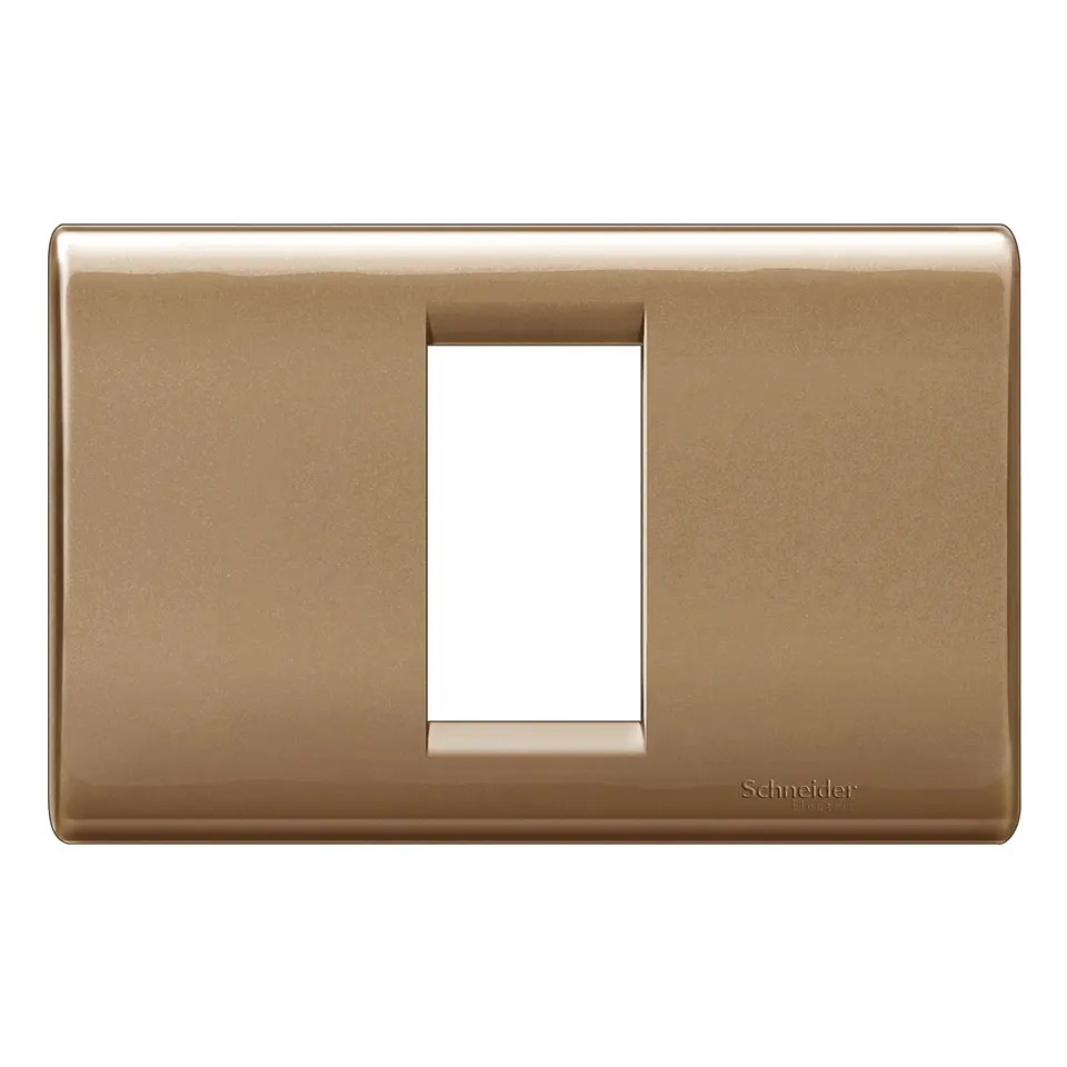 Placa modular Clasic Habit-21 1 módulo con soporte - Bronce 1