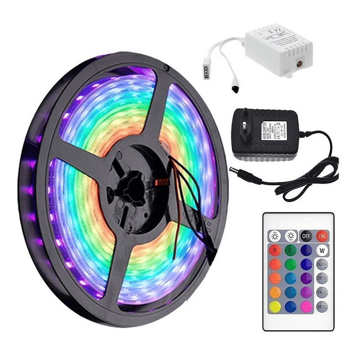 Cinta LED RGB + blanco! 5 metros con control 1