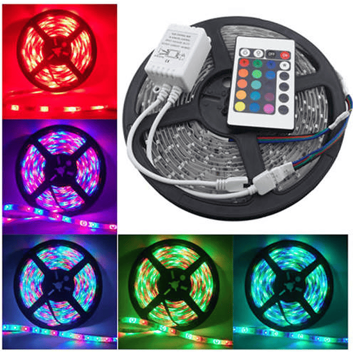 Cinta LED RGB + blanco! 5 metros con control 2