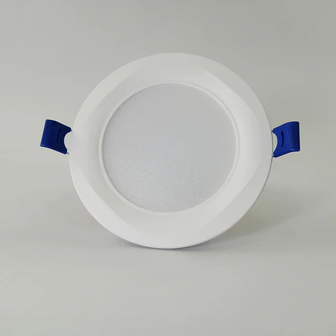 Foco panel LED 6w embutido redondo luz fria
