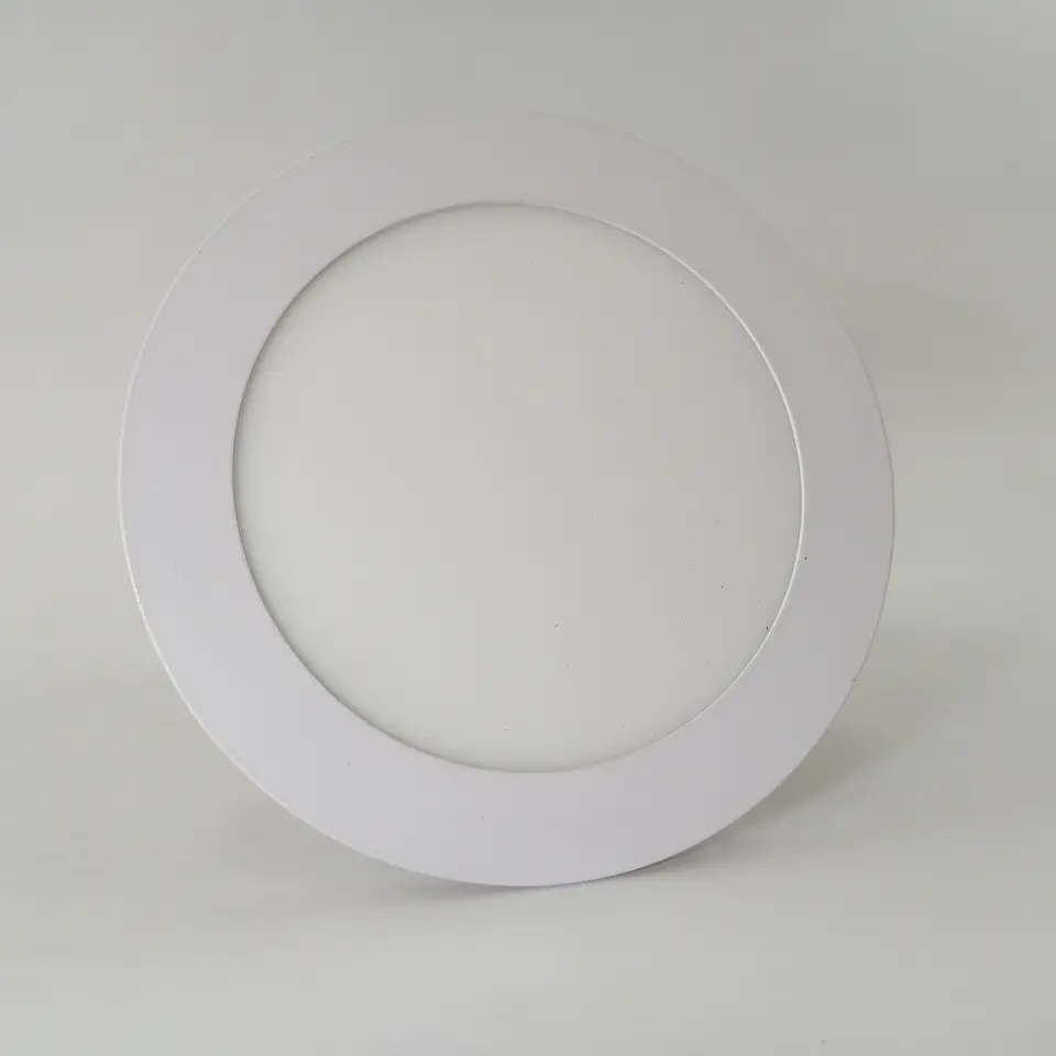 Foco panel LED 18w embutido redondo luz fria 1