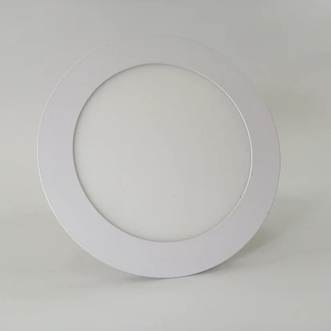 Foco panel LED 18w embutido redondo luz calida