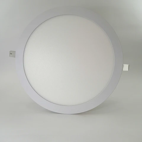 Foco panel LED 24w embutido redondo luz fria