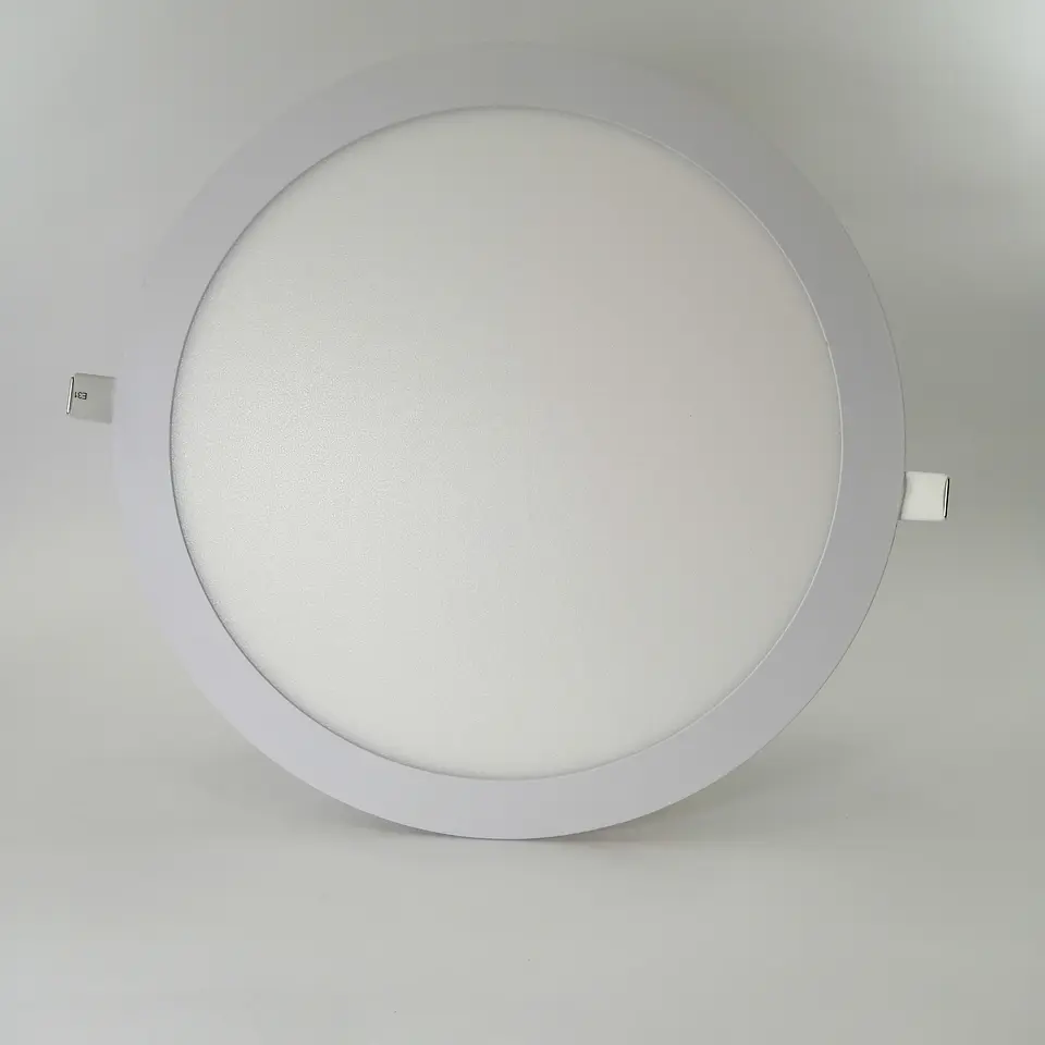 Foco panel LED 24w embutido redondo luz fria 1