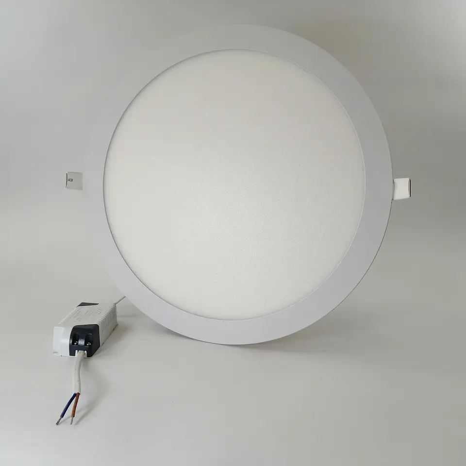 Foco panel LED 24w embutido redondo luz fria 2