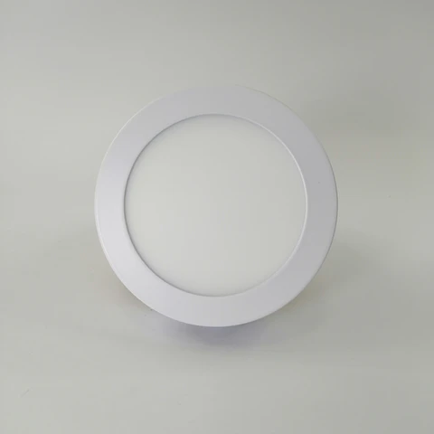 Foco panel LED 6w sobrepuesto redondo luz fria