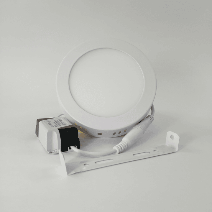 Foco panel LED 6w sobrepuesto redondo luz fria 2