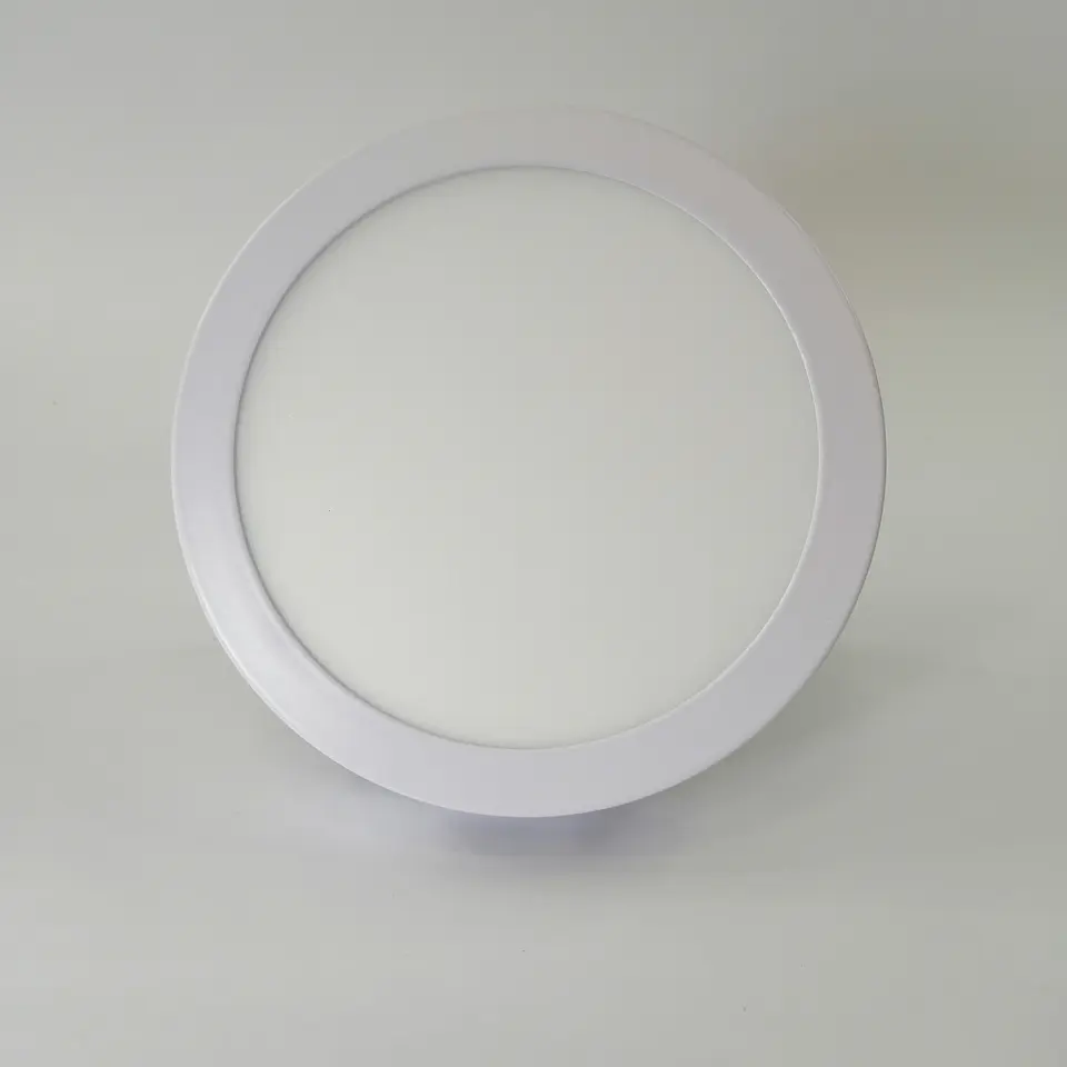 Foco panel LED 12w sobrepuesto redondo luz calida 1