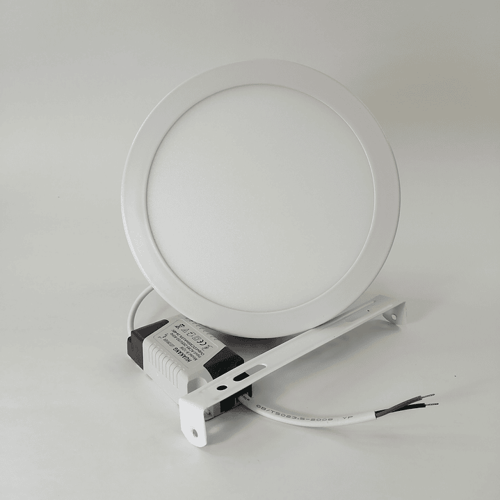 Foco panel LED 12w sobrepuesto redondo luz calida 2