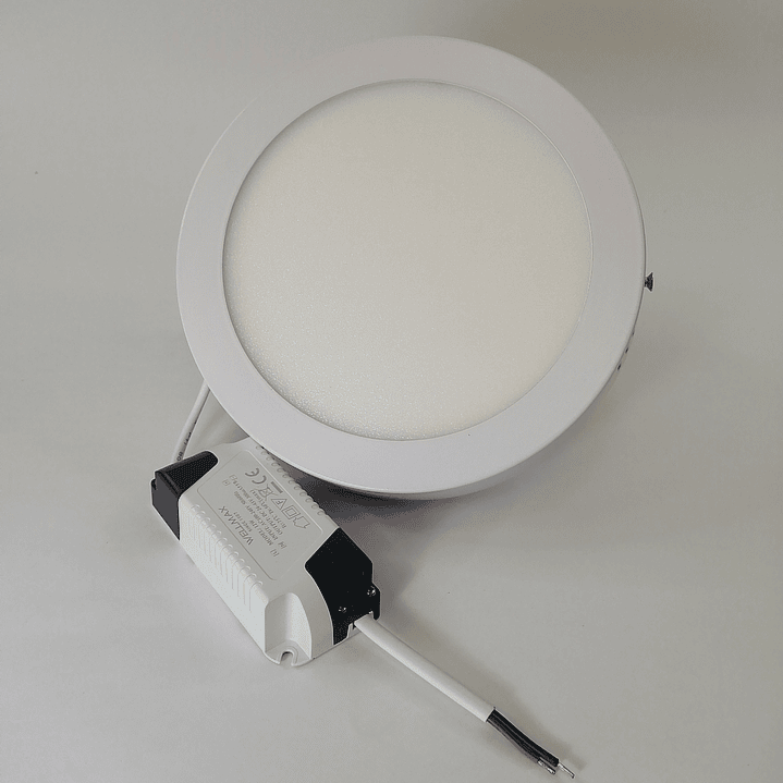 Foco panel LED 12w sobrepuesto redondo luz fria 2