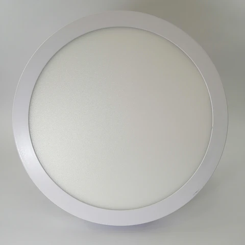 Foco panel LED 24w sobrepuesto redondo luz fria