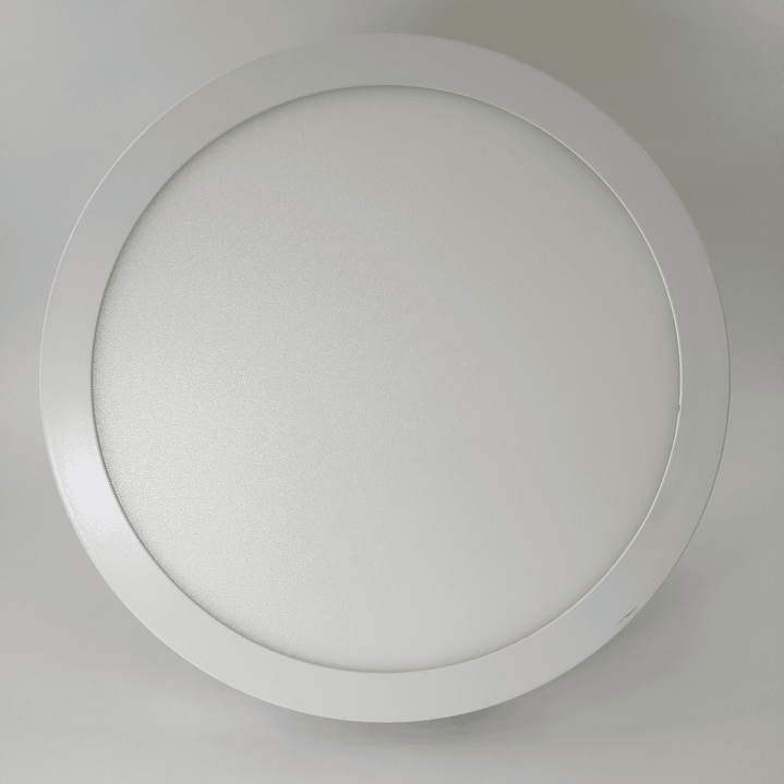 Foco panel LED 24w sobrepuesto redondo luz fria 1