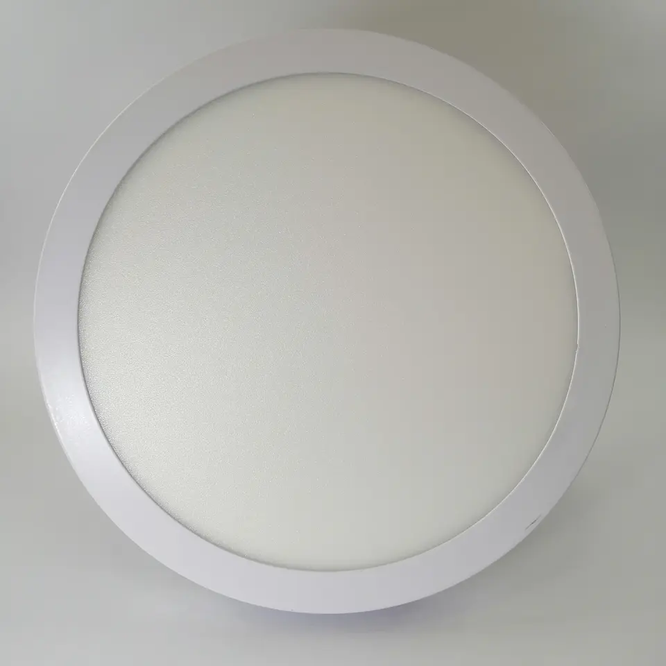 Foco panel LED 24w sobrepuesto redondo luz fria 1