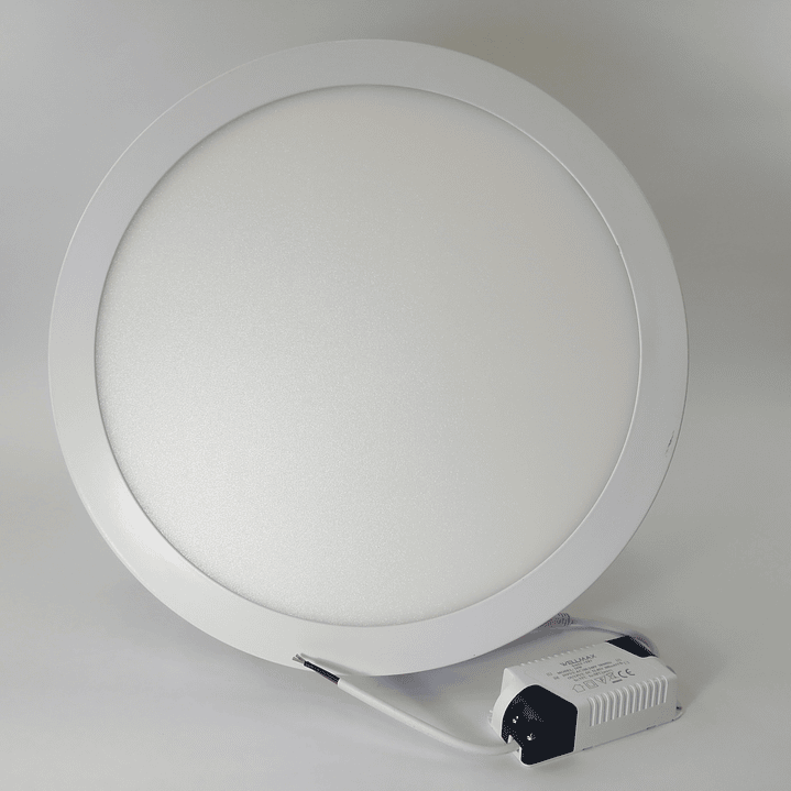Foco panel LED 24w sobrepuesto redondo luz fria 2