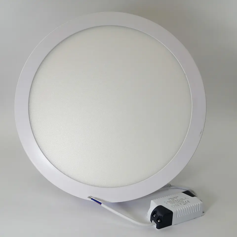 Foco panel LED 24w sobrepuesto redondo luz fria 2