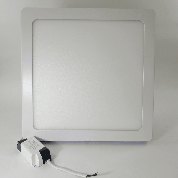 Foco panel LED 24w sobrepuesto cuadrado luz fria 2