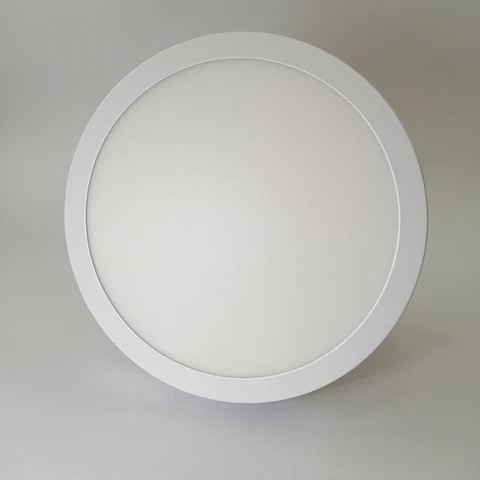 Foco panel LED 18w sobrepuesto redondo luz fria