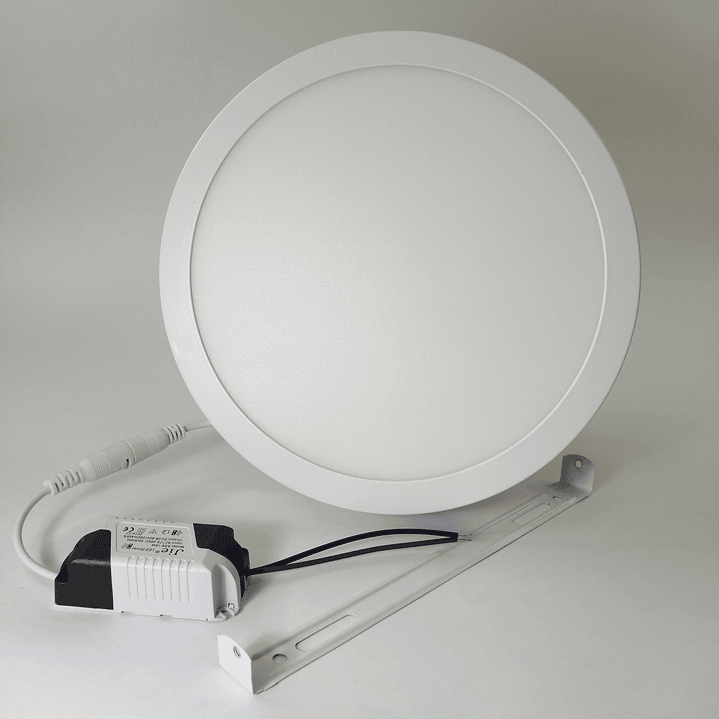 Foco panel LED 18w sobrepuesto redondo luz fria 2
