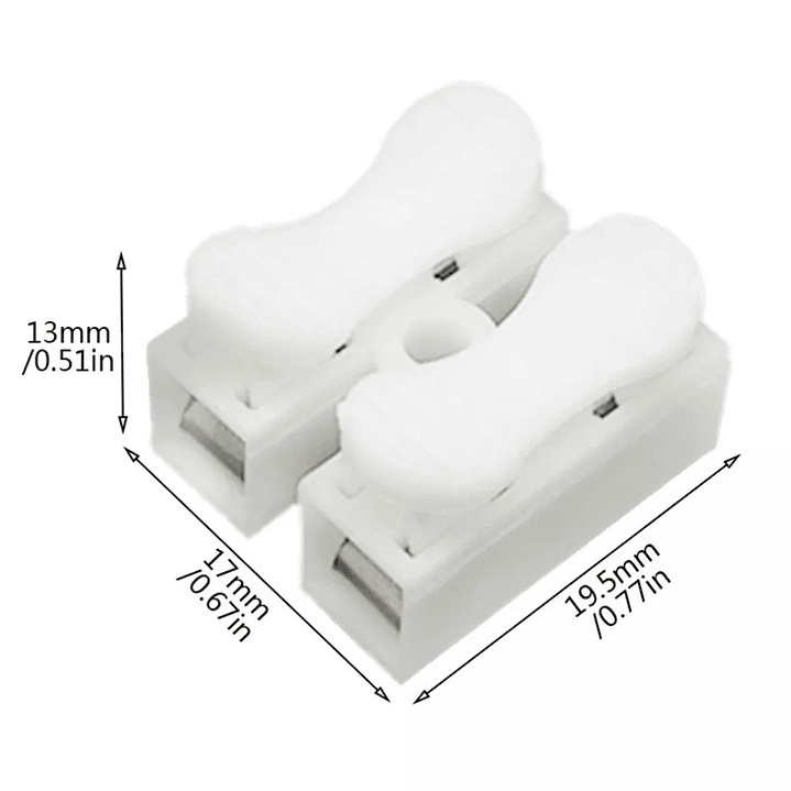 Conector / regleta ¡Sin tornillos! Facil instalación 2