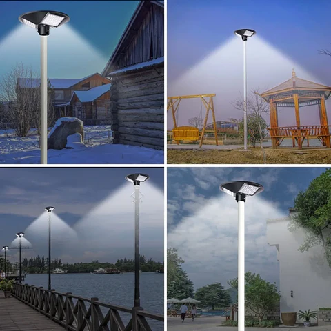 Pagoda solar 150w + poste metálico 3 metros (lineal profesional)