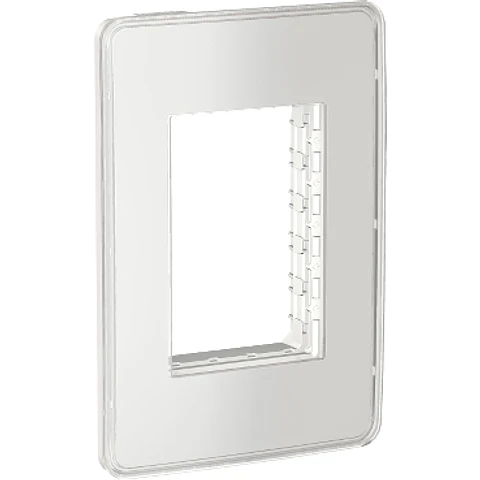 Placa modular YOU Orion 3 módulos con soporte - Blanco/Transparente