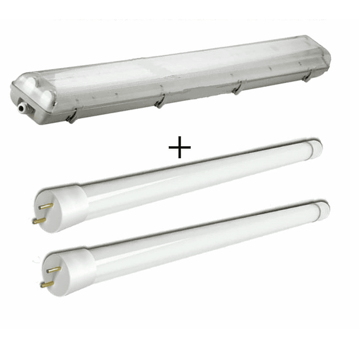 PACK 1000 UNIDADES | EQUIPO ESTANCO LED 2X 18W 1