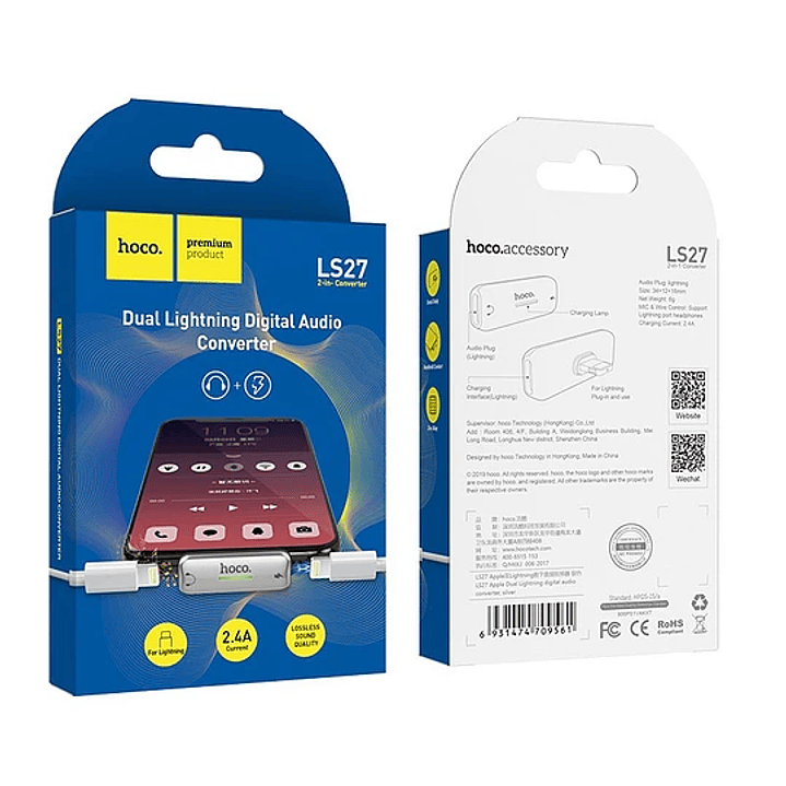 LS27 CONVERSOR AUDIO DIGITAL DUAL LIGHTNING 4