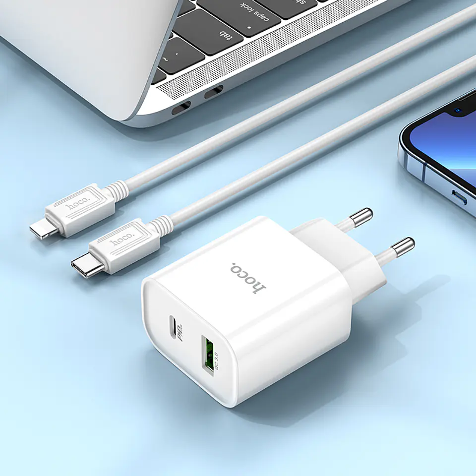 Cargador 20w TIPO C + USB A 2