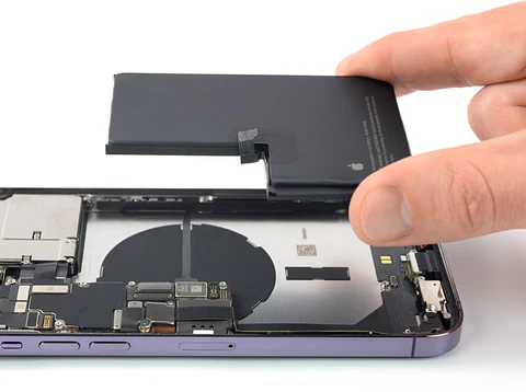 Cambio de batería iPhone 14 PRO MAX (con %)