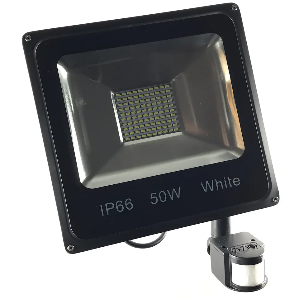 Proyector LED con sensor de movimiento 50w 1