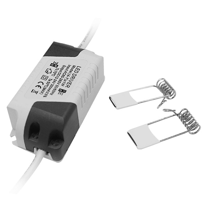 Foco panel LED 24w embutido redondo luz fria 3