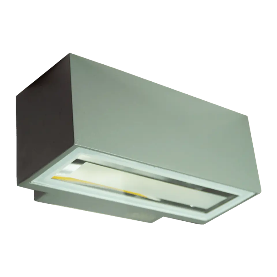 Aplique muro bidireccional 16w luz cálida IP54 gris 1