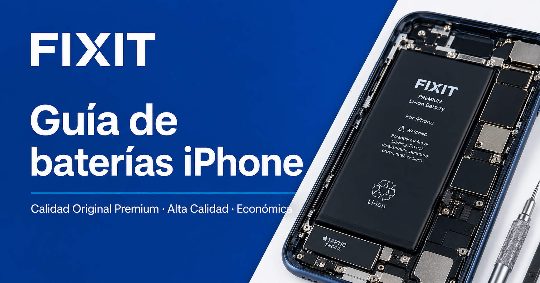 Diferencias entre batería Calidad Original Premium, Alta Calidad y Económica para iPhone