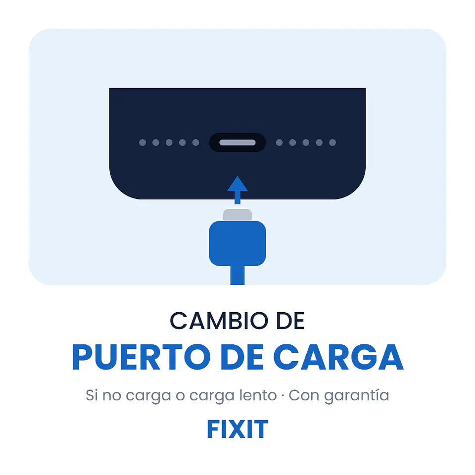 Cambio de puerto de carga Moto E13 - Económico
