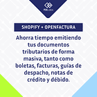 Shopify con Openfactura 2