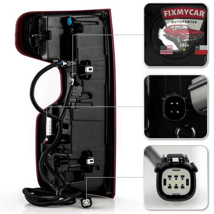 Foco trasero derecho led Chevrolet Silverado 2019 - 2024 4