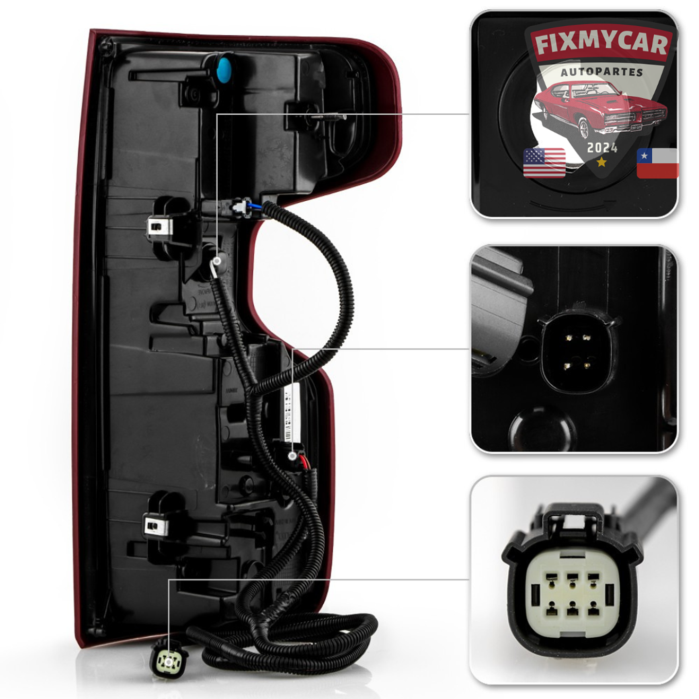 Foco trasero izquierdo led Chevrolet Silverado 2019 - 2024 2