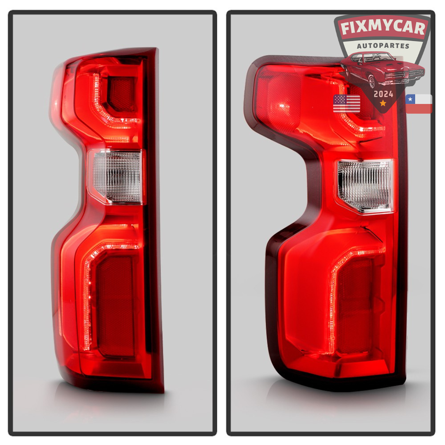 Foco trasero izquierdo led Chevrolet Silverado 2019 - 2024 3