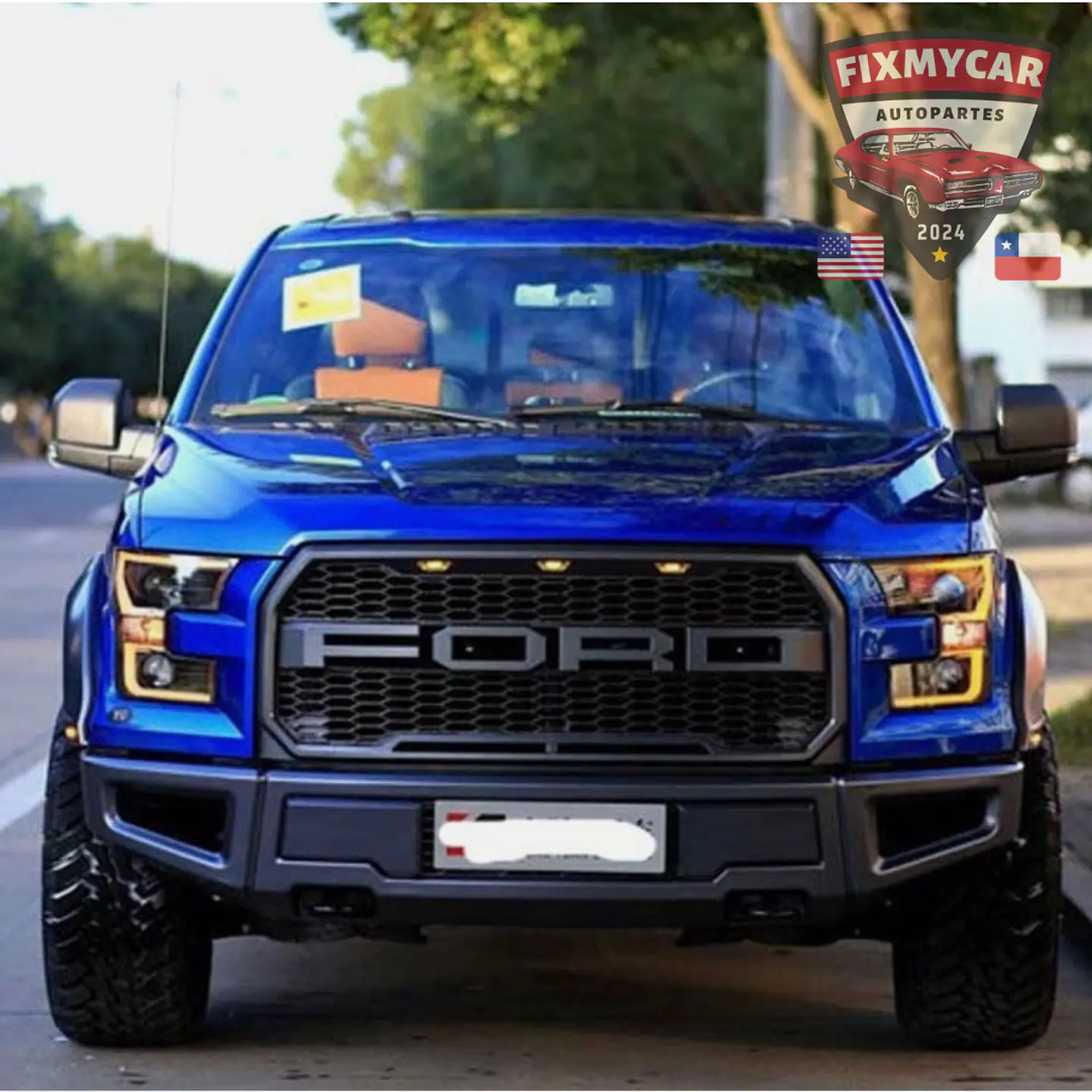 Mascara estilo raptor para Ford F150 2015 - 2017 3