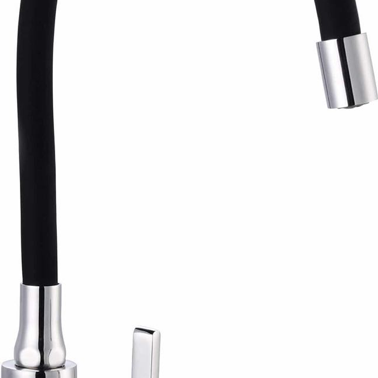 MonoMando LavaPlato Cuello Flexibl.Negro 1